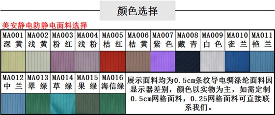 防靜電面料選擇