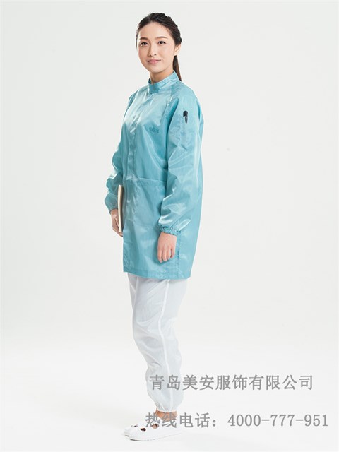 防靜電大褂立領
