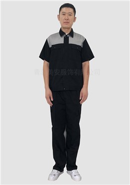 滌棉防靜電工作服夏季短袖