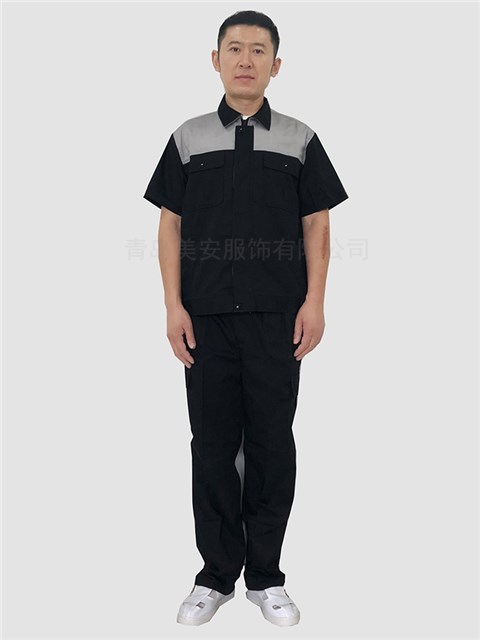 滌棉防靜電工作服夏季短袖