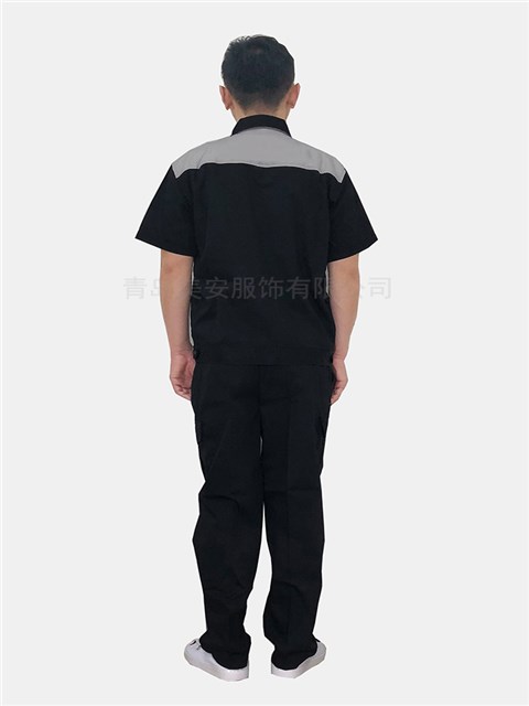 滌棉防靜電工作服夏季短袖
