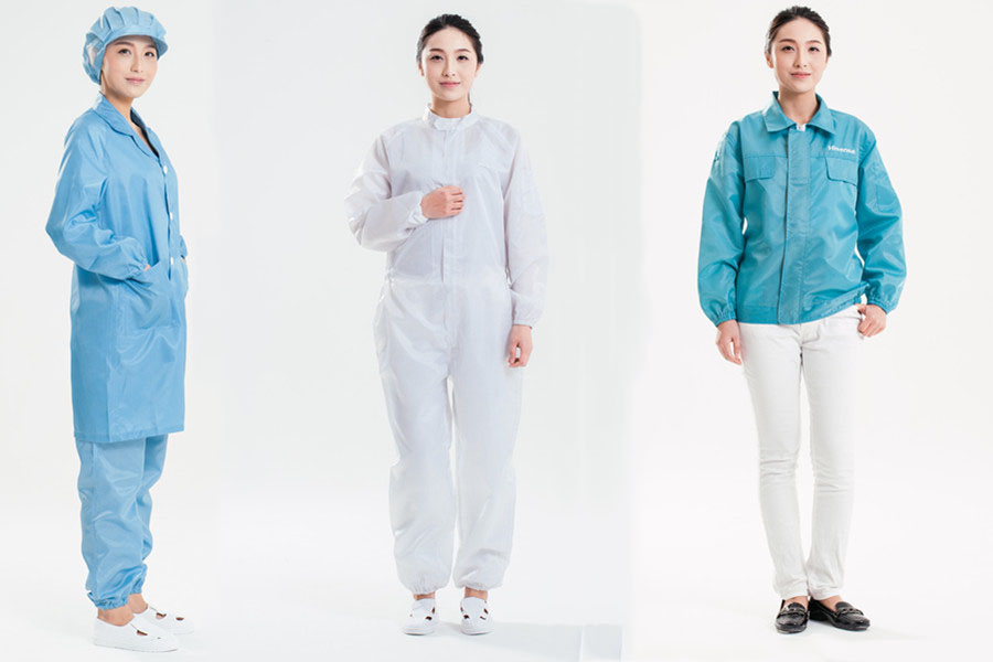 青島防靜電工作服定制廠家，批發(fā)大褂、分體、連體服。