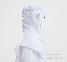 白色防靜電披肩帽